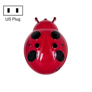 Veilleuse LED en forme de coléoptère A62 enfichable avec capteur de contrôle de la lumière intelligent, prise : prise américaine (rouge) SH201A1206-20